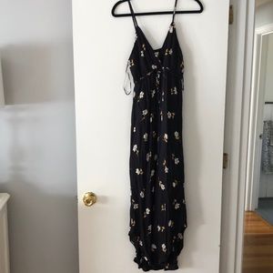 Billabong maxi slit floral dress